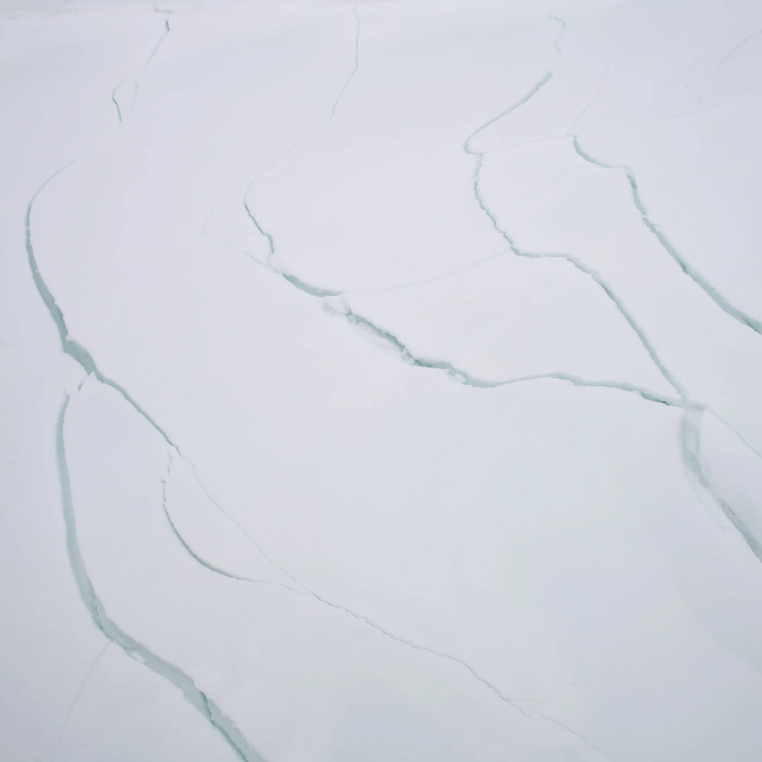 Close study of a crack running through ice