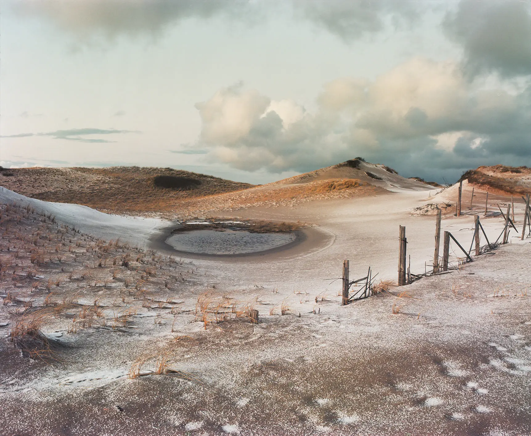 Canyon landscape on colour film