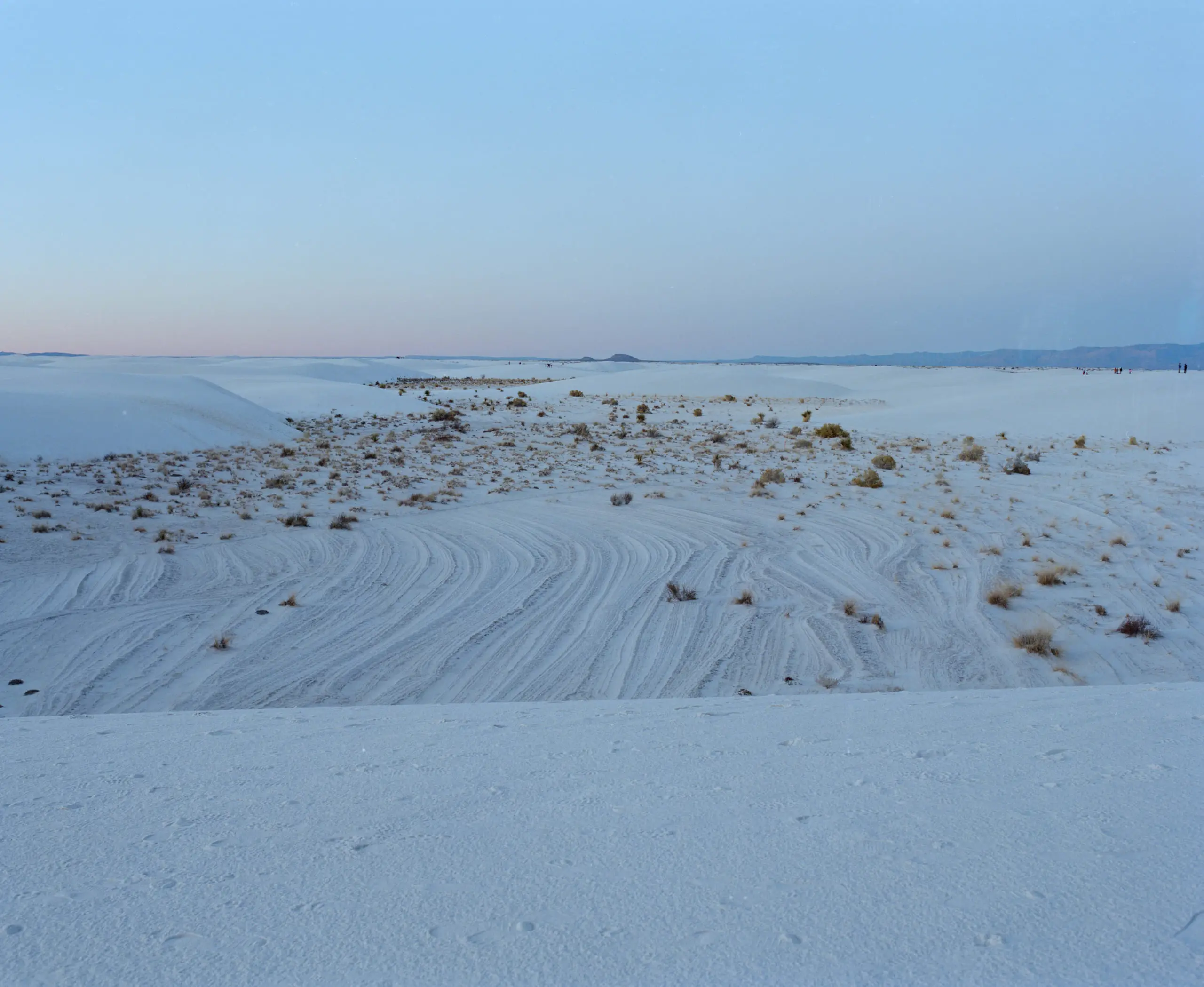 Dunes and sky on colour negative film